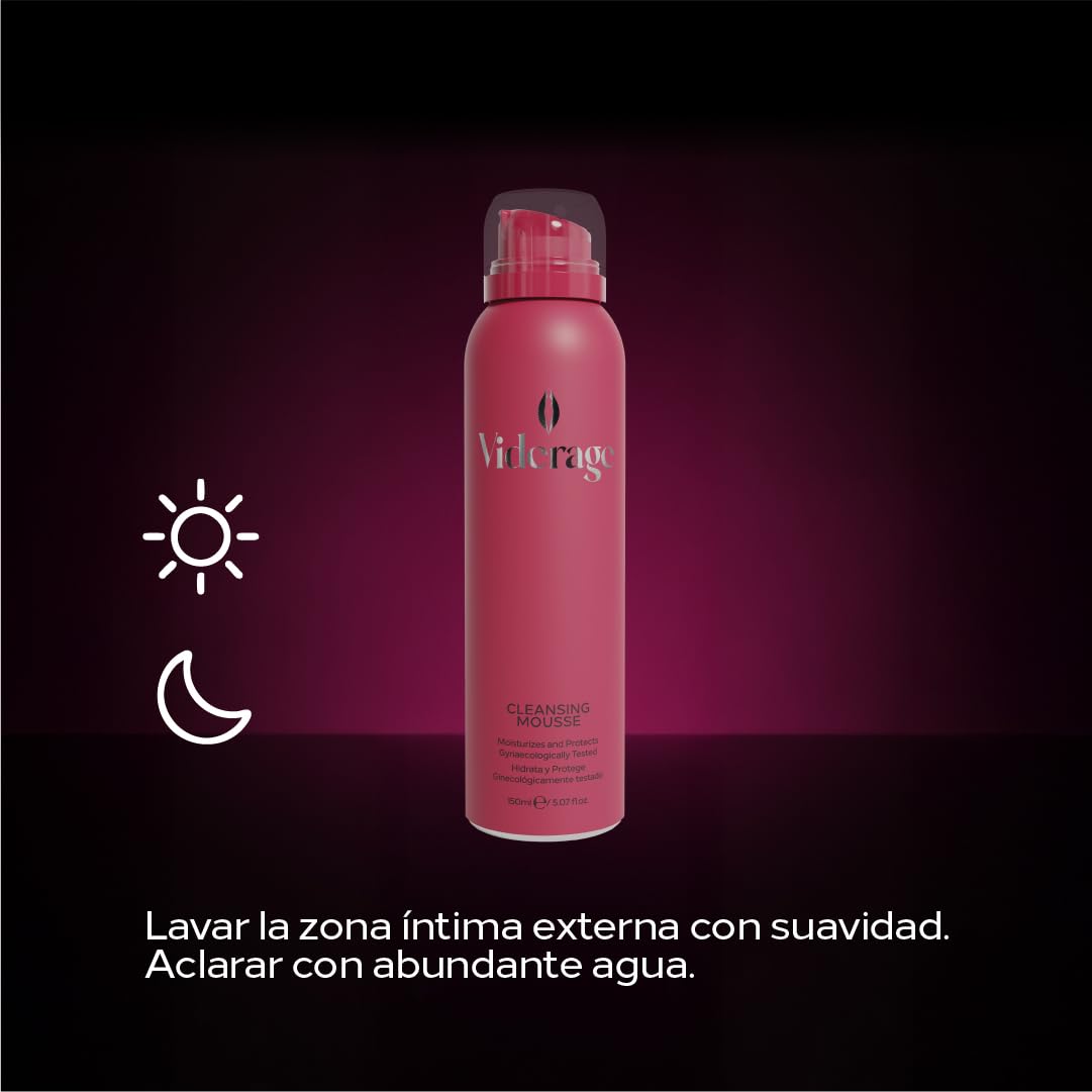 Cleansing Mousse, Zona Íntima Femenina, Aclara y Reequilibra, Limpia sin Irritar, Apto para Post-procedimiento Ginecoestético, Fórmula Syndet, con Ácido Láctico y Niacinamida - 150 ml