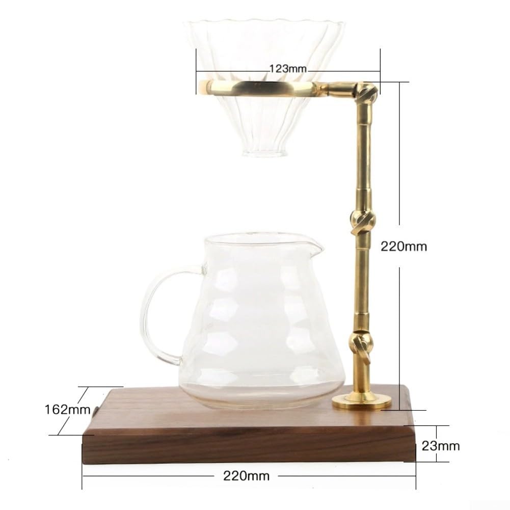 Soporte de madera para filtro, soporte de altura ajustable
