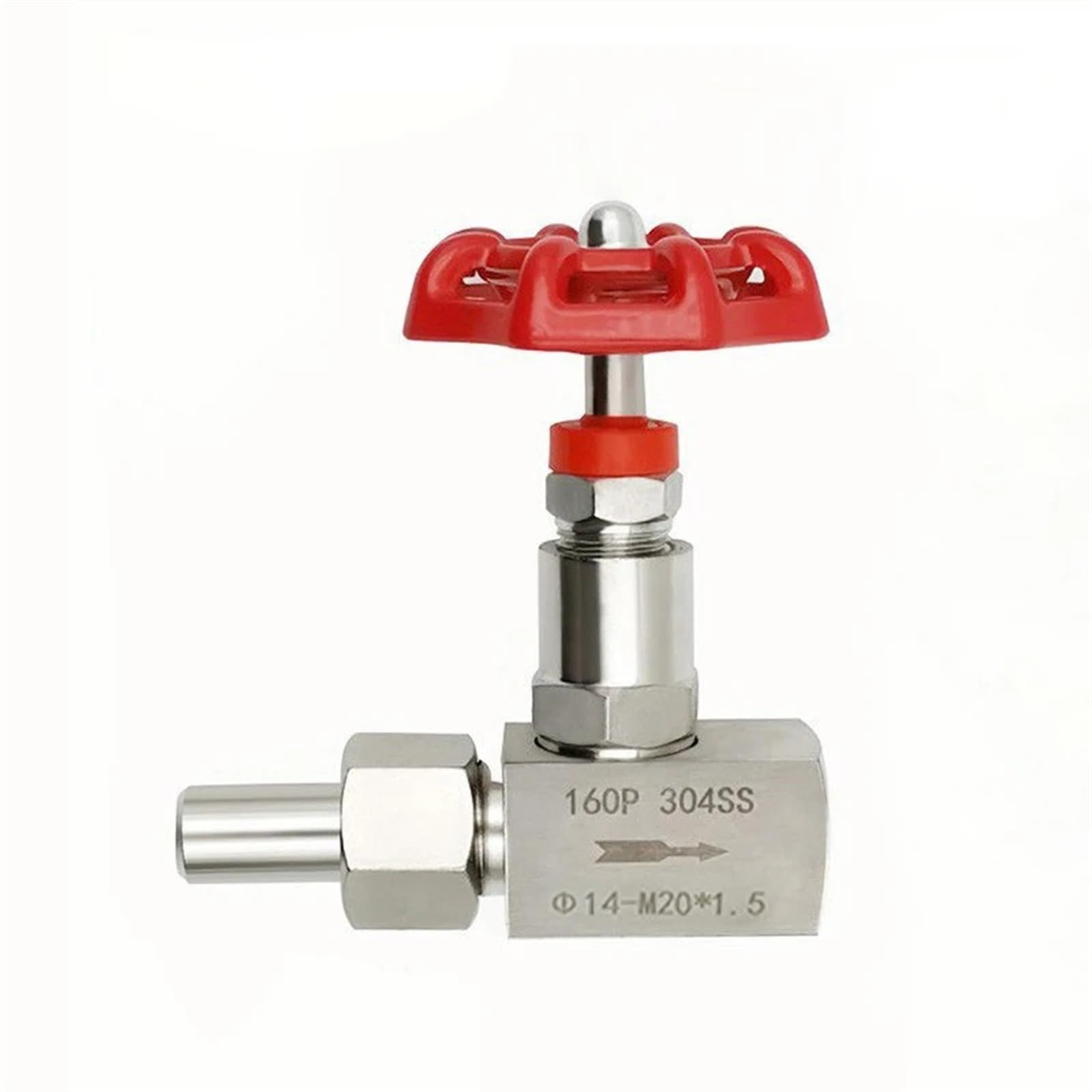 1/4 3/8 1/2inch Stainless Steel Female Needle Valve J21W-160P Pressure Welded Globe Valve(Size:3/8