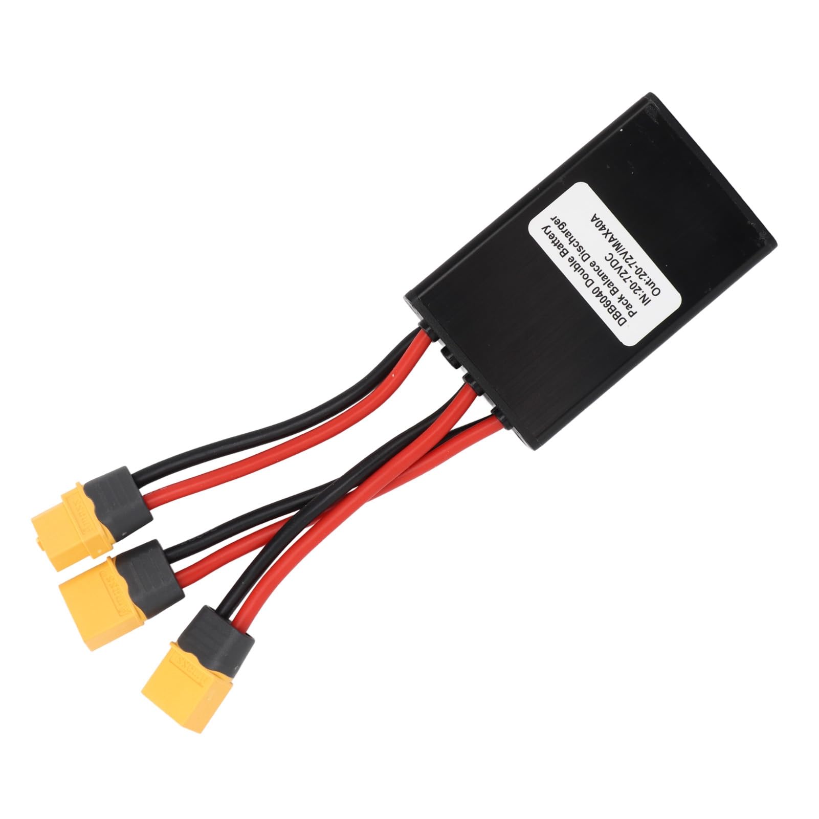 Yunseity Adattatore Modulo Parallelo Doppia Batteria per Bici Elettrica, Convertitore di Scarica DC 20V-72V con Interfaccia XT60 per Maggiore capacità e Gestione Energetica (40A)