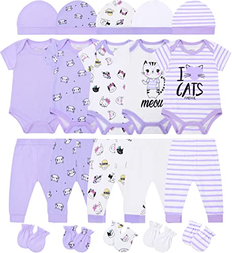 Image of ABeCue Baby Boy Layette Essentials Set Newborn Girl Clothes Pack Infant Gift Sets 20-Piece