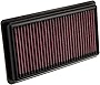 K&N Engine Air Filter: Reusable, Clean Every 75,000 Miles, Washable, Premium, Replacement Car Air Filter: Compatible with 2020-2022 Hyundai Venue, 33-5103