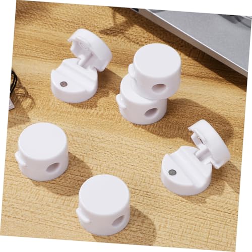 Gadpiparty 6pcs Clips Adhesivos para Cables Sujetador Magnético para Organización de Cables en Casa, Oficina y Auto miniatura 3