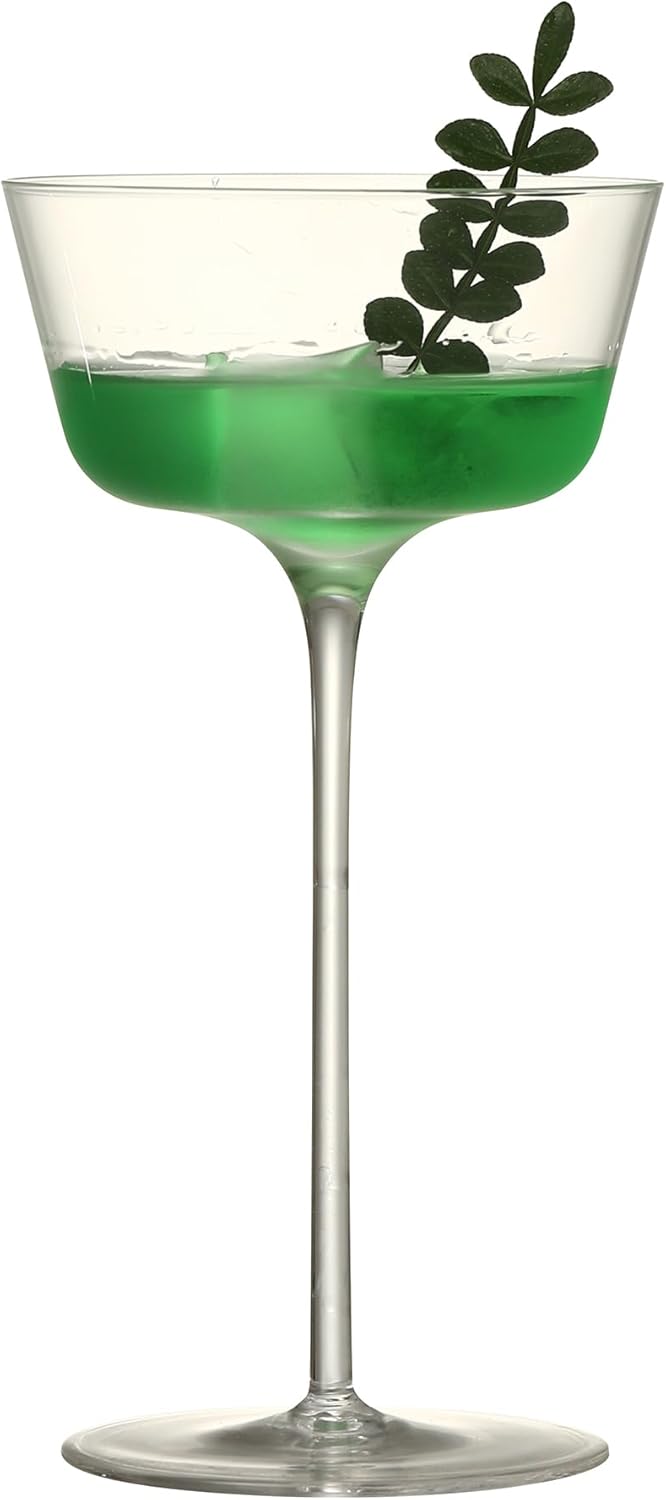 Cocktail Coupe Glasses, Set of 4, 5.3 Oz Martini Glasses for Manhattan, Cosmopolitan,Martini - Image 3