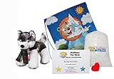 Make Your Own Stuffed Animal Klondike The Husky 16'- No Sew - Kit with Cute Backpack!