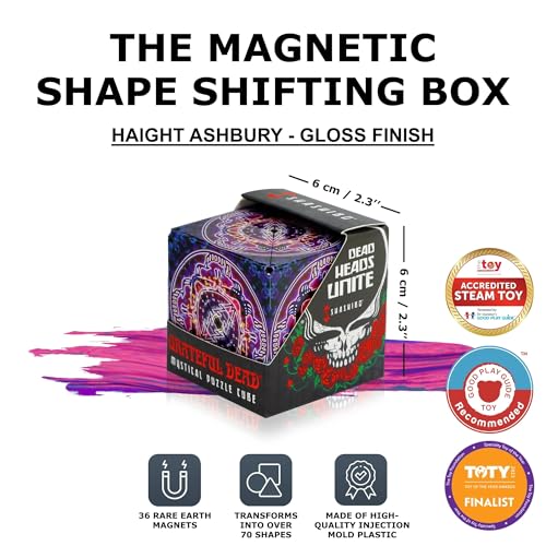Image of Shashibo Grateful Dead Magnetic Puzzle Cube, Stress Relief Fidget Toy