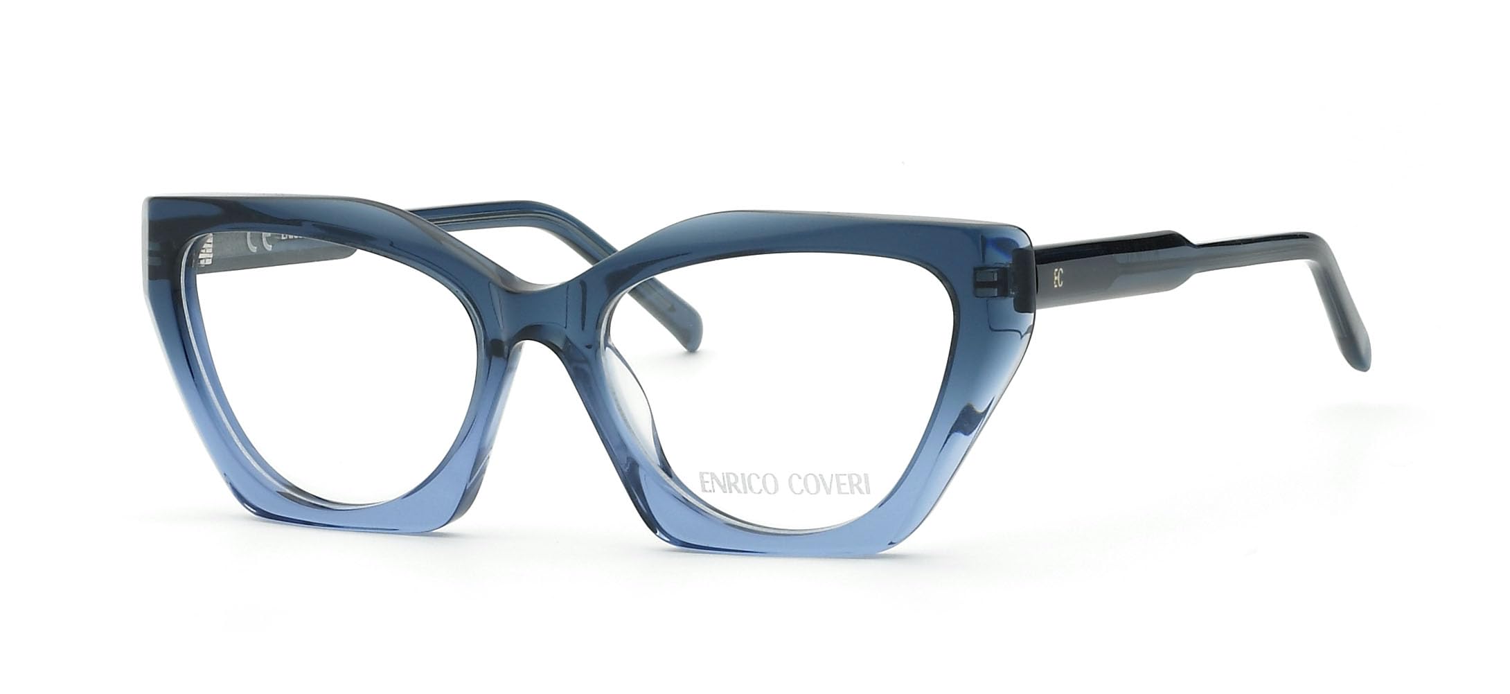Enrico Coveri Okulary korekcyjne ECV136 damskie oprawki, niebieski