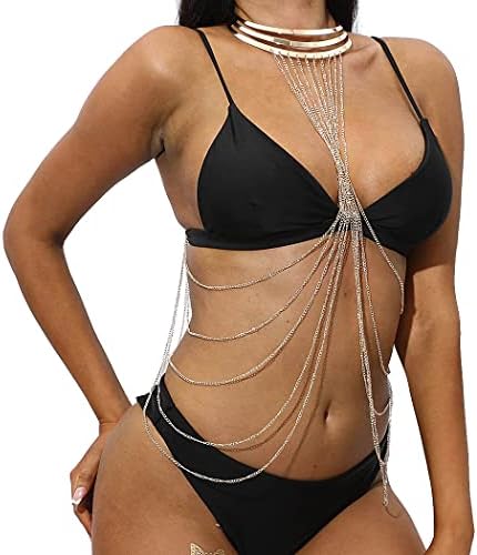 Nicute Gold Physique Chain with Necklace Layered Bra Chains Summer time Seaside Physique Jewellery for Ladies and Ladies 3 51aO6WY9QnL. AC