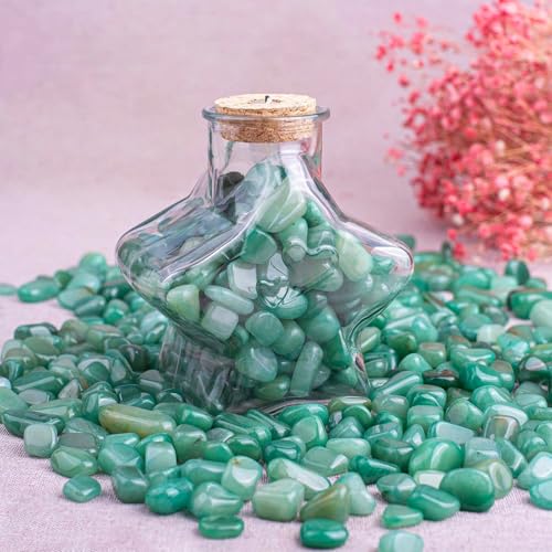 Image of Polished Aventurine Crystal Set, 0.4 inch, 128 Pcs - Handpicked Tumbled Stones and Crystals Bulk for Healing, Reiki, Meditation, Witchcraft and Home Decor