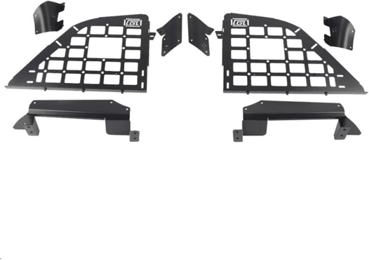 ITrims Rear Cargo Rack Basket for Land Rover Discovery Sport L550 2015-2019 Car Accessories Interior Luggage Carrier Modular Storage Panel Trunk Shelf Hanging Boards Organizer Kit (Side)