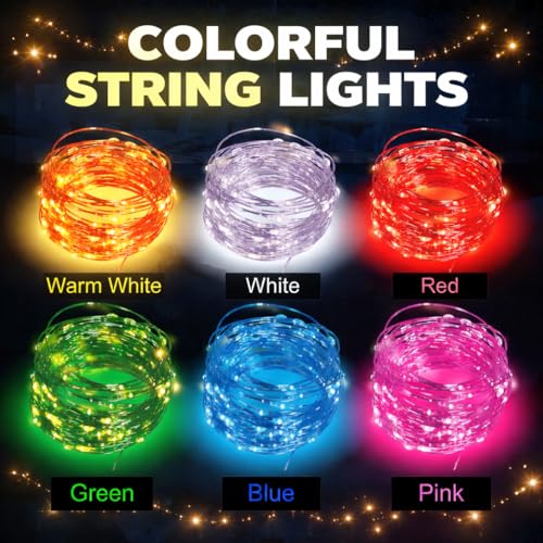 Image of NW USB String Light | USB Light | Decoration Copper USB Powered | 100 Led Light | 10 Meters Light Color- Blue (Pack of 8)