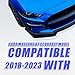 KUAFU Front Bumper Lip Splitter Compatible with 2018-2023 Ford Mustang GT Ecoboost Model W/Performance Pack Lower Chin Spoiler Lip Valance Paintable