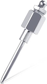 TOYMIS Grease Needle Nozzle, 1/8 inch Grease Needle Tip with Hardened Steel Head Threaded Narrow Needle Lubricator Adapter Grease Gun Coupler for Lubricating Flush and Hydraulic Fittings