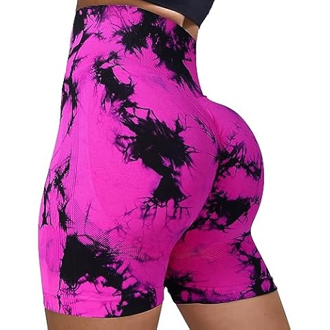 Litthing Women's Tie Dye Gym Shorts Cover