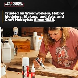 STARBOND Thick CA Glue Complete Refill Kit (453-gram) - Premium Cyanoacrylate Glue for Mitre Joint Bonding, Woodworking, Carpentry, Archery Fletching, 16 oz
