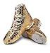 Women Jazz Shoes Split Sole Kids Gold Dancing Sneakers Ankle Boots for Men 10 M US Women