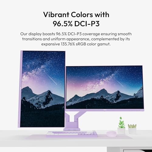Image of Pixio PX278 Wave Purple 27 inch 180Hz 1440p Fast IPS Panel 1ms GTG AMD FreeSync Gaming Monitor with Purple HDMI 2.1 Cable Certified Ultra High Speed 6FT 8K 60Hz 4K 120Hz Nylon Braided