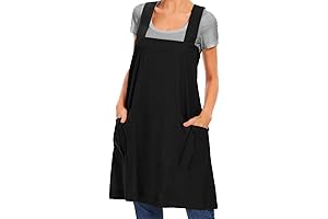 Casual Pinafore Apron Dress with Cross Back Design