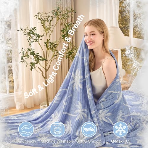 OMERAI Cooling Blanket Throw Size (50"X70"), Cold Blanket for Hot Sleepers - image 4