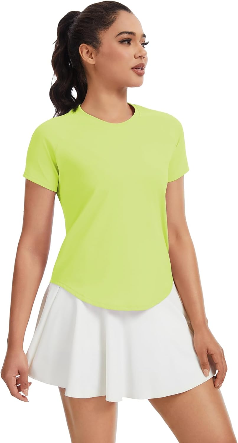 Short Sleeve Workout Tops for Women Active Gym Yoga Tops Lightweight Athletic T Shirts - Image 2