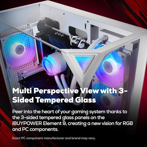 Image of iBUYPOWER Element Gaming PC Desktop Computer Intel Core i7 14700F CPU, NVIDIA GeForce RTX 5060Ti 8GB GPU, 16GB DDR5 RGB 5200MHz RAM, 1TB NVMe SSD, Windows 11 Home, Gamer Keyboard and Mouse- EWI7N56T02