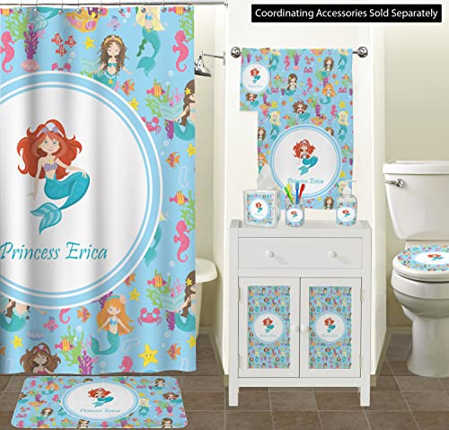 Rnk Shops Mermaids Waste Basket - Single Sided (White) (Personalized) #TOP2