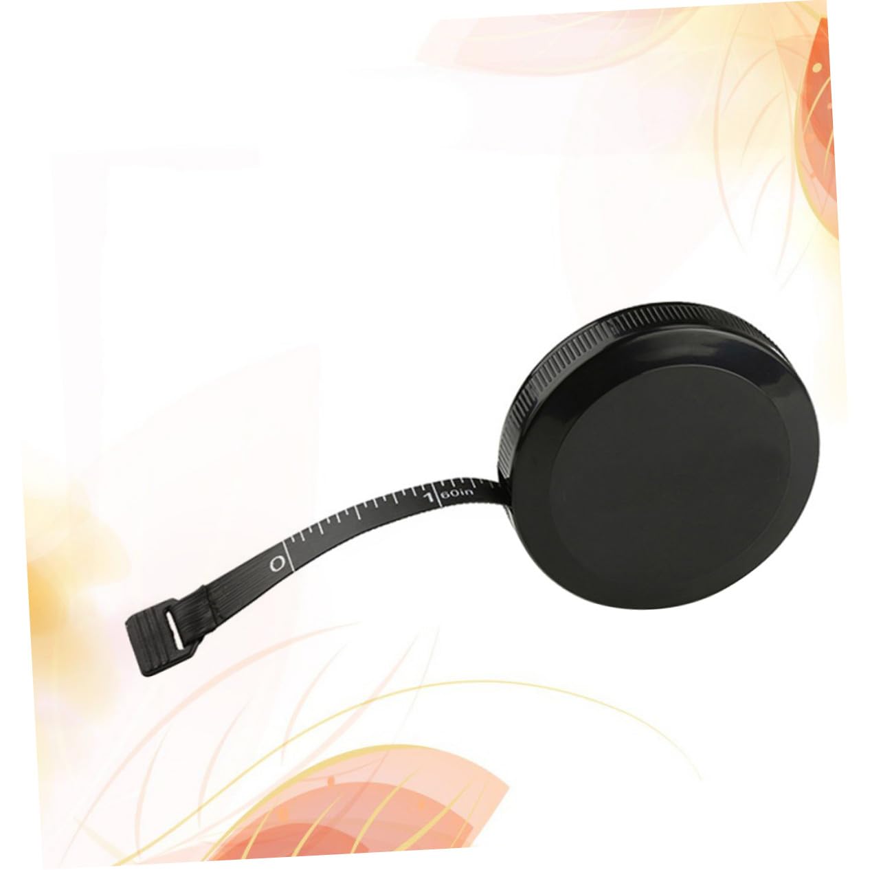 Mini Retractable Round Measure Tape for Body and Fabric Dual-Sided Soft Tape for Sewing Tailor Waist and Head Circumference Measurements Ergonomic One-Handed Use in Black
