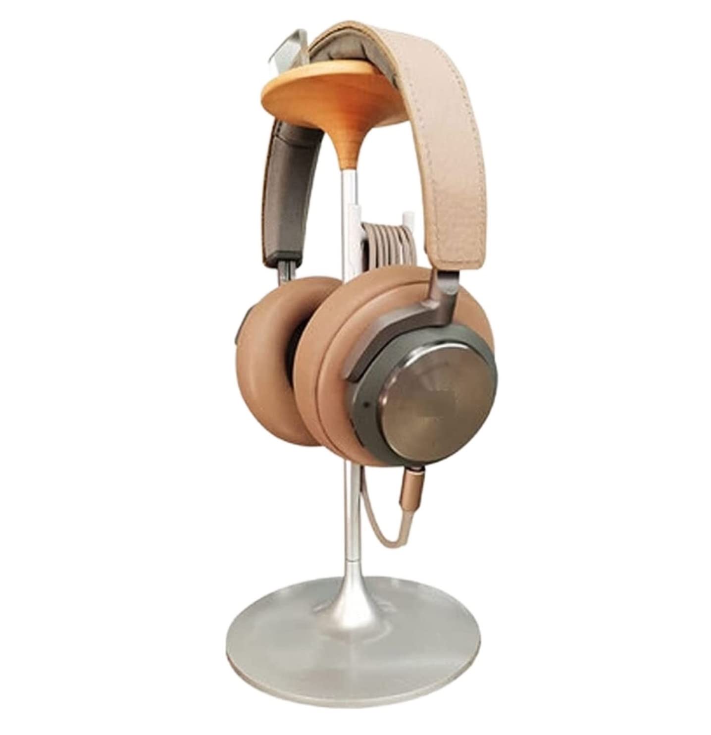 JFGCTYHXY Headphone stand, Metal Gaming With Cable Winder Suitable For All Earphones Headset Stand(B)