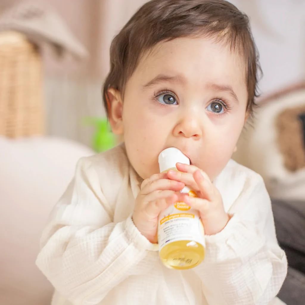 EVOLUDERM Huile d'Amande Douce Bébé 100 ml Lot de 3 99,6% d'Origine Naturelle Végan Fabrication Française