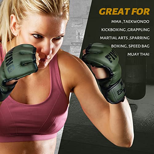 Fiving Mma Gloves For Men & Women,Boxing Gloves For Punching Bag,Sparring,Training,Muay Thai,Mma,Martial Arts Bag Gloves,Kickboxing Gloves With Open Palms #TOP5