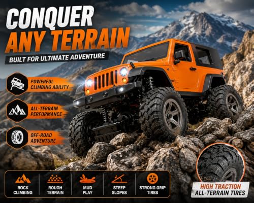 Image of RC Car 1 /18 Scale 4WD Remote Control Monster Truck(Multicolor) | 25Km /H High Speed, Brushless Motor, Big Foot Off Road, Bluetooth, Electric Vehicle, For Adult Kids