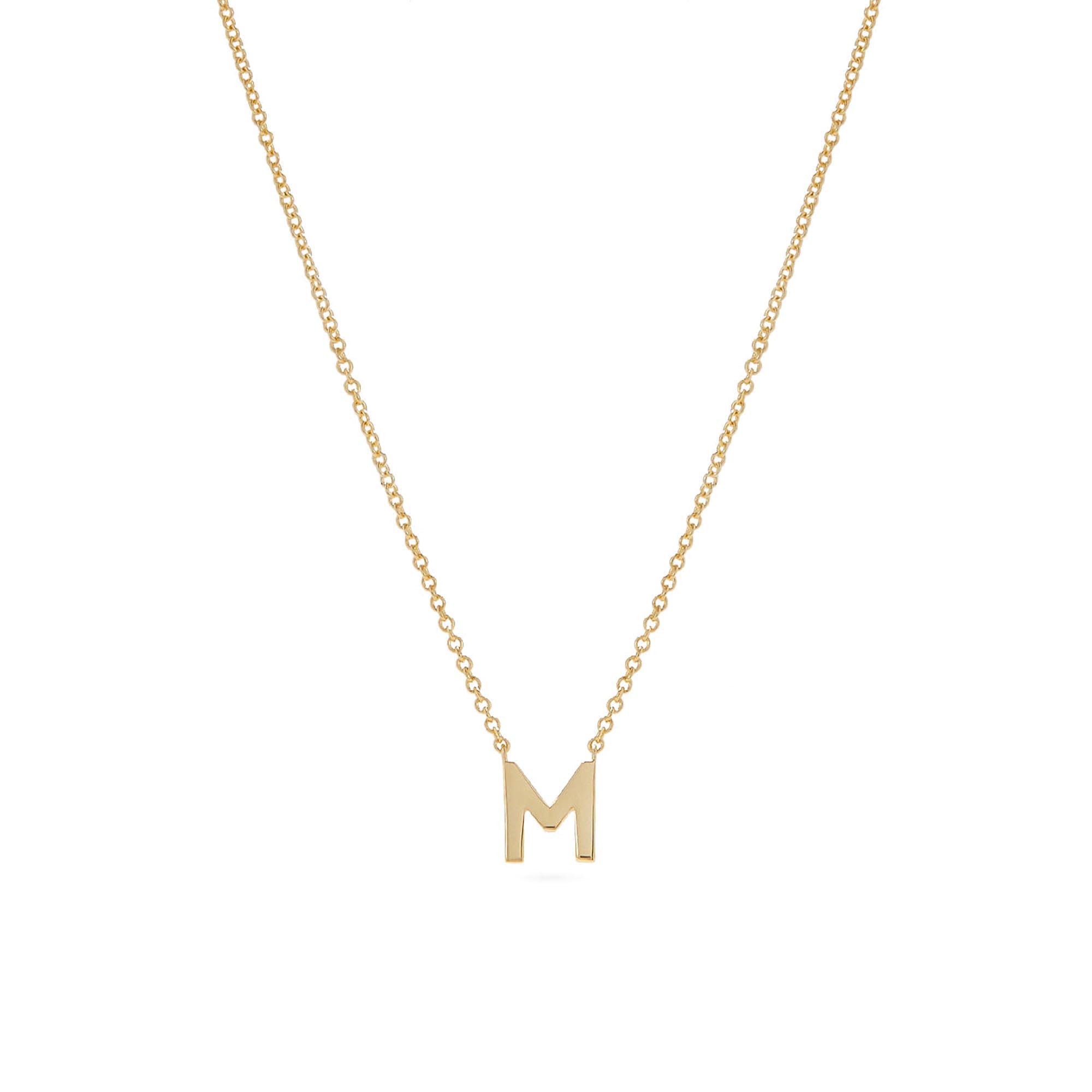 Initial Necklaces for Women, 14k Gold Plated Dainty Gold Letter Necklace Tiny Initial Pendant Necklace Cute Letter Name Choker Necklaces for Women Simple Gold Jewelry for Women Gifts