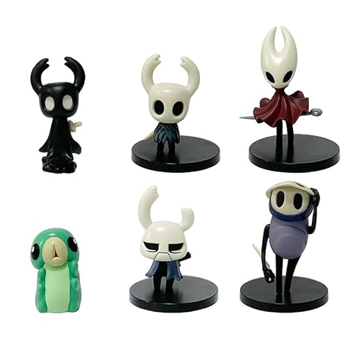 Knight Figure, Six Hollow Knight Action Figures 8cm/3.1inch Anime Character Collection Statue Model Desktop Decoration Gifts