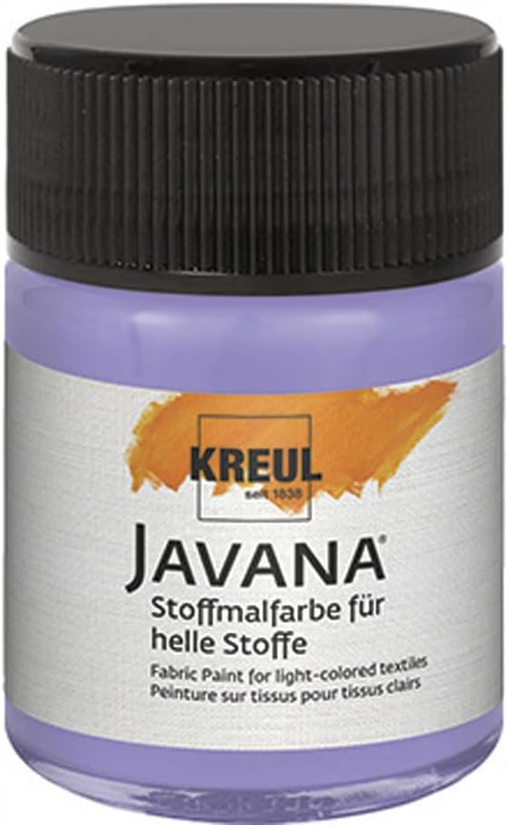 KREUL 91949 - Lavender Translucent Textile Paint 50 ml JAVANA TEX