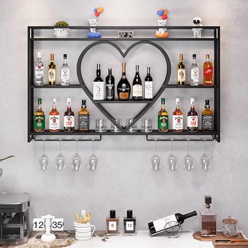 Supports de rangement de vin muraux au design fer industriel - 3