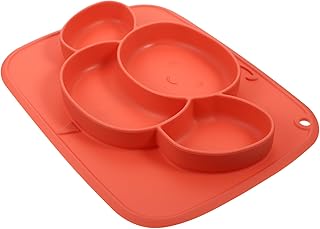 TOYANDONA Giradores De Sucção De Prato Tudo Em Um Para Crianças Tigelas De Sucção Para Crianças Pequenas Descanso De Utensílio De Silicone Pratos De Jantar Infantis Talheres Infantis