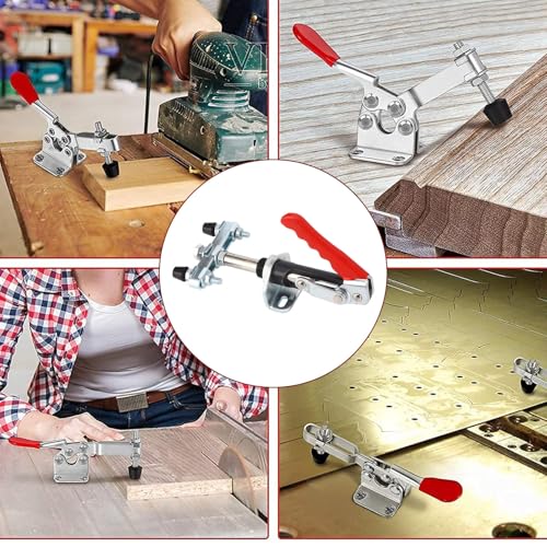 Pince push-pull en acier robuste avec axe réglable pour menuiserie fine - 8