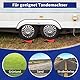 OULEME Auffahrkeile für Wohnmobil, 2 Unterlegkeile Anhänger für Auto, Wohnwagen & Anhänger, 2 Gummimatte, 1 Wasserwaage und Tragetasche [<15,8t] (Rot)