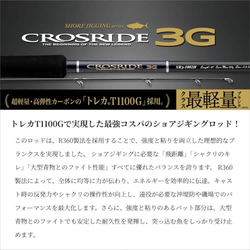メジャークラフト ショアジギングロッド クロスライド 3G XR3-962M/LSJ 2枚目