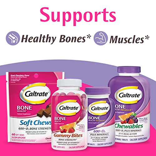 Caltrate 513567 600 Plus D3 Plus Minerals Calcium And Vitamin D Supplement Tablets, Bone Health And Mineral Supplement thumb #5