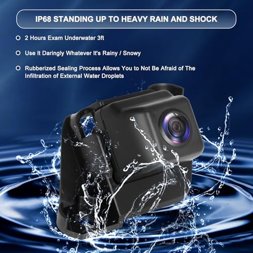 Image of Rear View Backup Camera Replacement for Toyota Tacoma 2009 2010 2011 2012 2013 2.7L 4.0L Back Up Camera Replaces# 86790-04010 8679004010 (4 PIN Connector)
