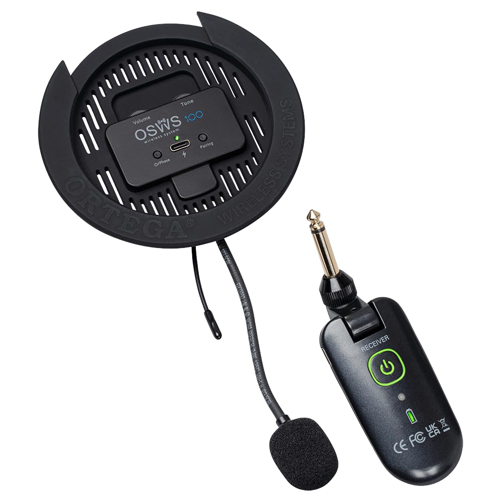 ORTEGA Wireless Soundhole Pickup System for acoustic guitars - 100 mm Diameter