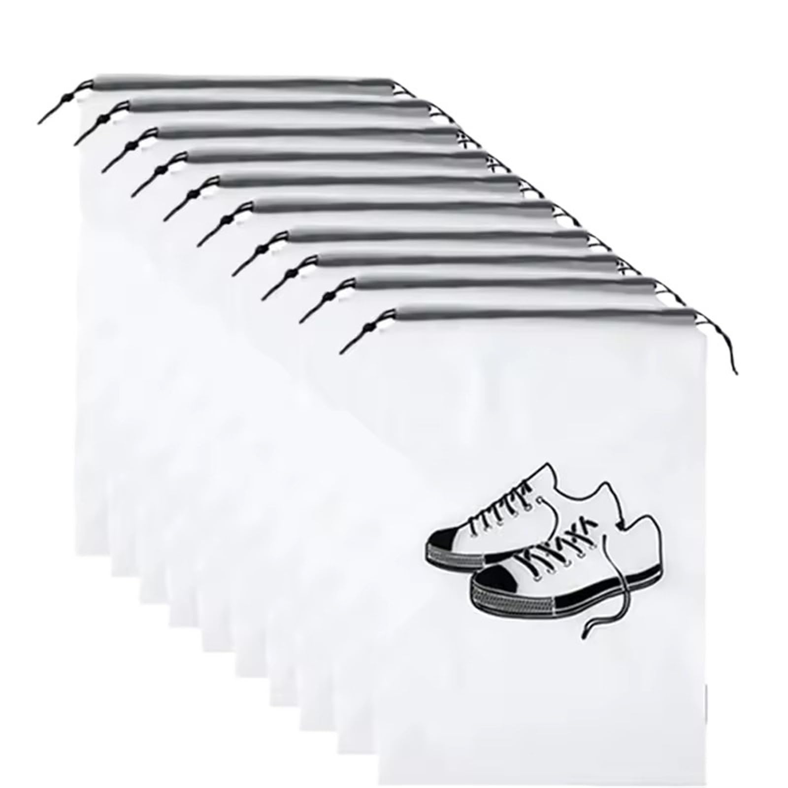 Bolsa de zapatos de viaje transparente impermeable para maleta de 25x36 cm 7