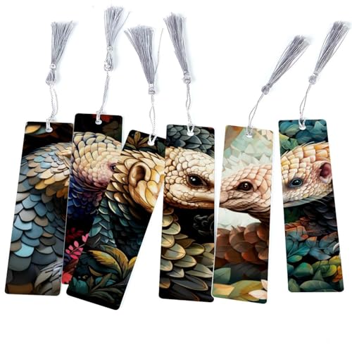 Marque-pages pangolin (lot de 6) : accessoire lecture enfant et club de lecture