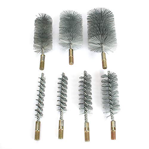 Image of 1Pc 40mm Round Tube Cylinder Bores Stainless Steel Wire Cleaning Brush 1.6''