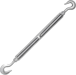 Indusco TB034IM17 Hot Dipped Galvanized Hook & Hook Turnbuckles, 3/4