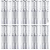 Blulu 36 Pieces 3 ml Nail Pens Empty Nail Oil Pen Cosmetic Lip Gloss Container Eyelash Growth Liquid Tube with Brush Tip for Beauty Supplies (Transparent)