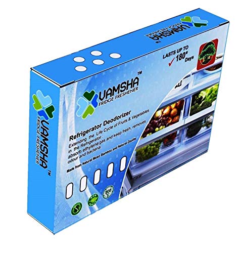 Vamsha Fridge Freshener - Natural Deodorizer and Dehumidifier for Refrigerator -Fridge accessories including smell absorbers, removers, air fresheners, aim to control odors and efficiently