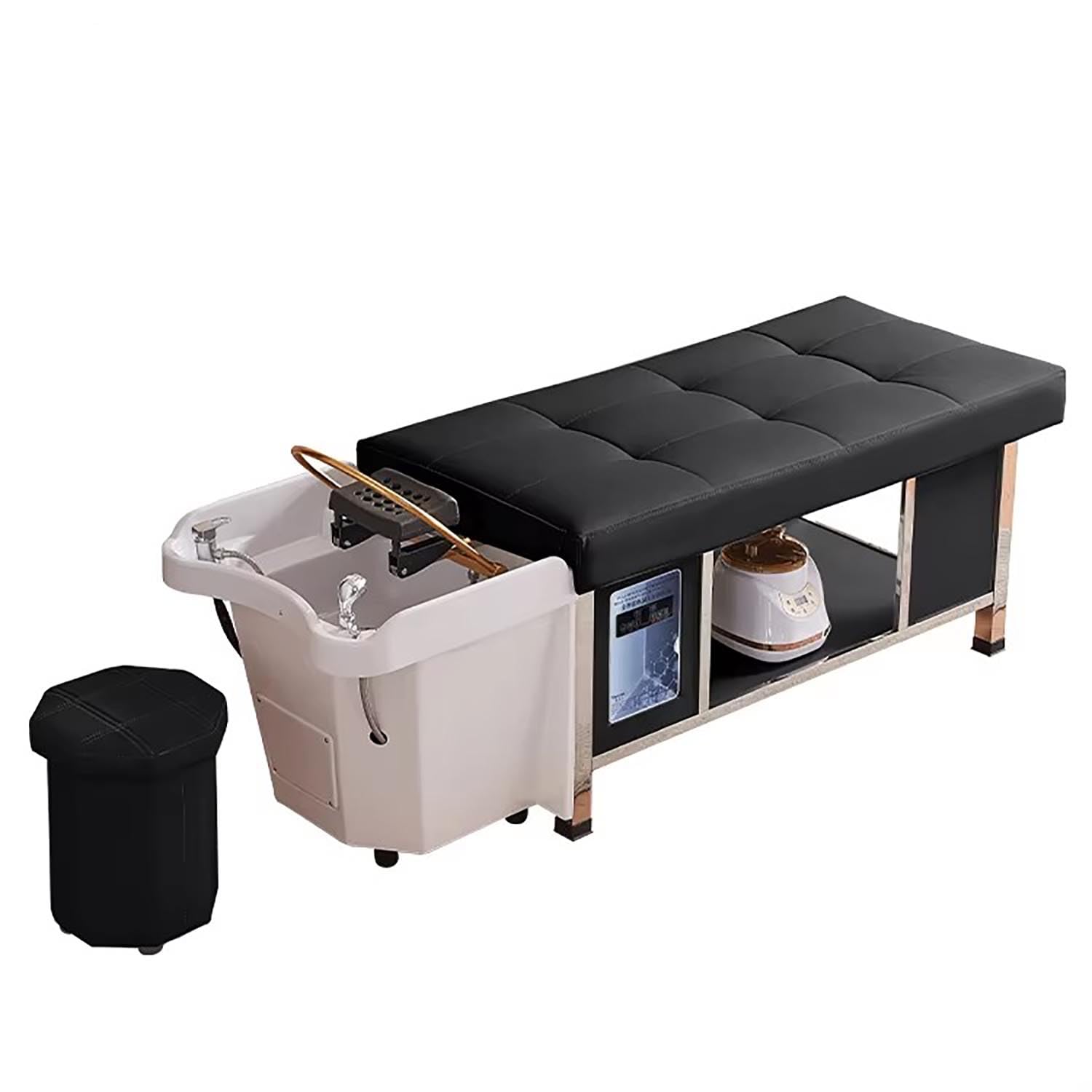 Salon Hair Spa Bed, Water Circulation System Shampoo Bed Facial Massage Head Spa Washing Bed