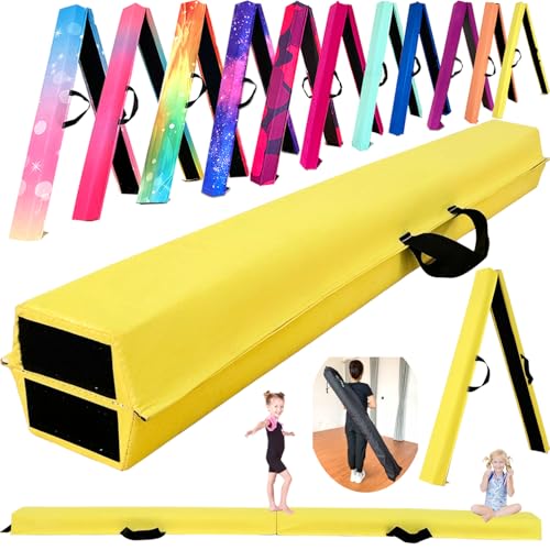 Image of Marfula 6 FT / 8 FT / 9 FT Folding Gymnastics Beam Foam Balance Floor Beam